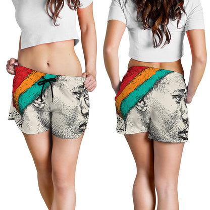 Ethnic African Girl Print Women's Shorts