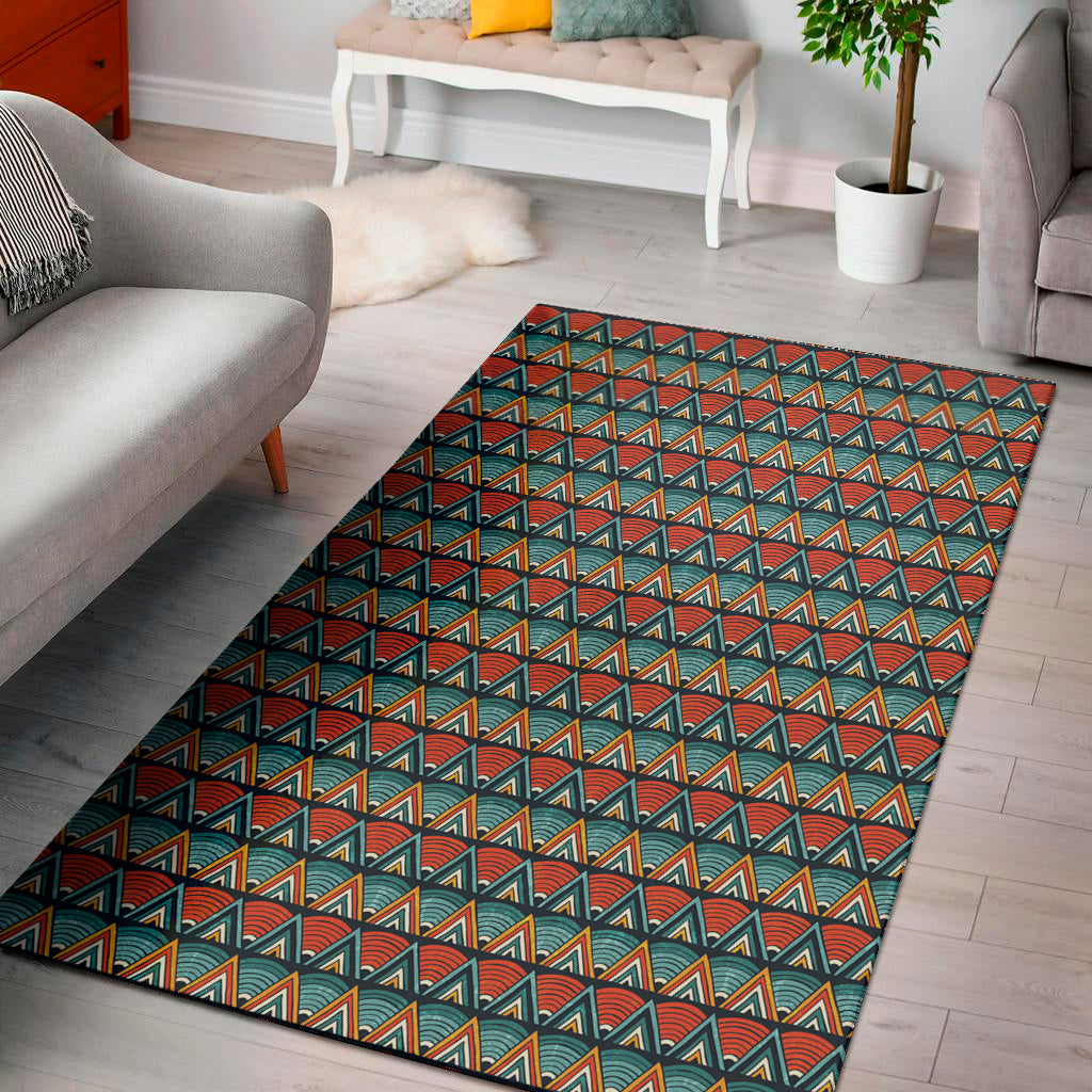 Ethnic African Inspired Pattern Print Area Rug