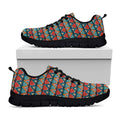 Ethnic African Inspired Pattern Print Black Running Shoes