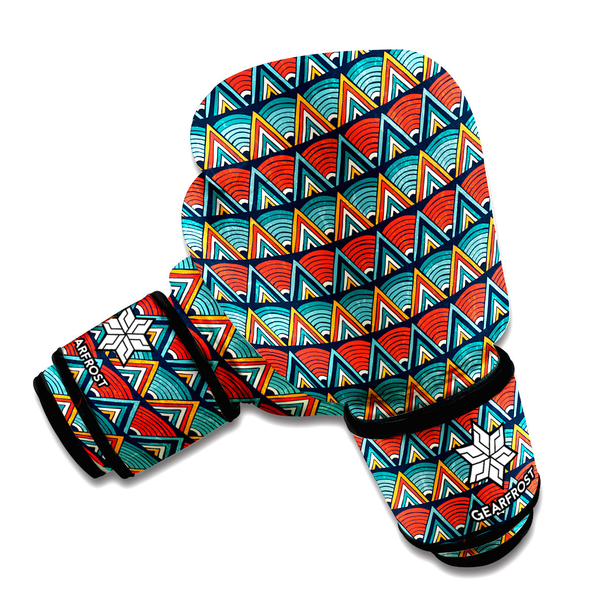 Ethnic African Inspired Pattern Print Boxing Gloves