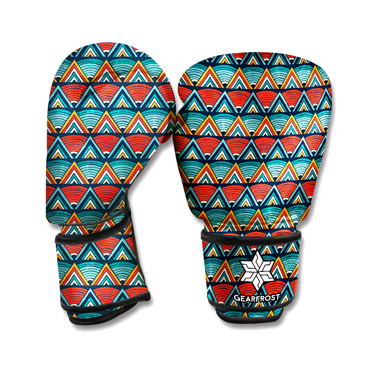 Ethnic African Inspired Pattern Print Boxing Gloves