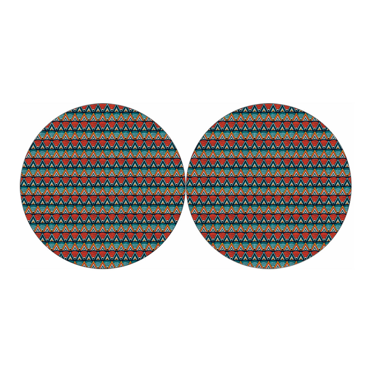 Ethnic African Inspired Pattern Print Car Coasters