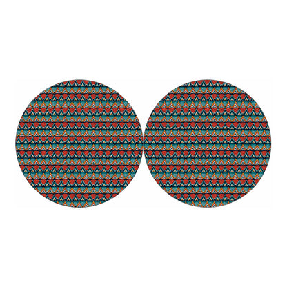 Ethnic African Inspired Pattern Print Car Coasters