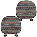 Ethnic African Inspired Pattern Print Car Headrest Covers
