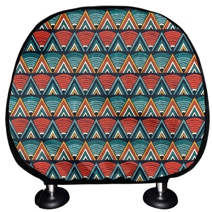 Ethnic African Inspired Pattern Print Car Headrest Covers