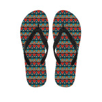 Ethnic African Inspired Pattern Print Flip Flops