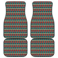 Ethnic African Inspired Pattern Print Front and Back Car Floor Mats