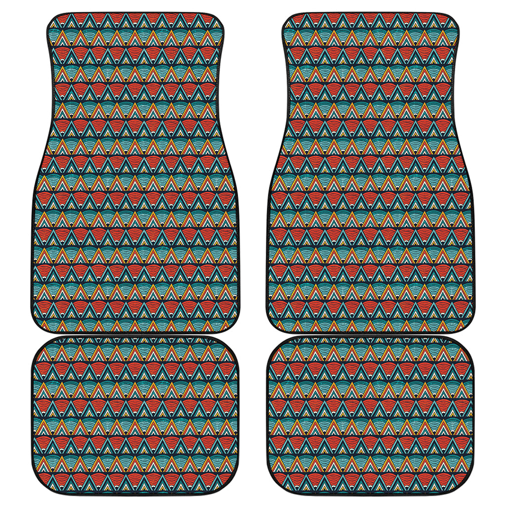 Ethnic African Inspired Pattern Print Front and Back Car Floor Mats