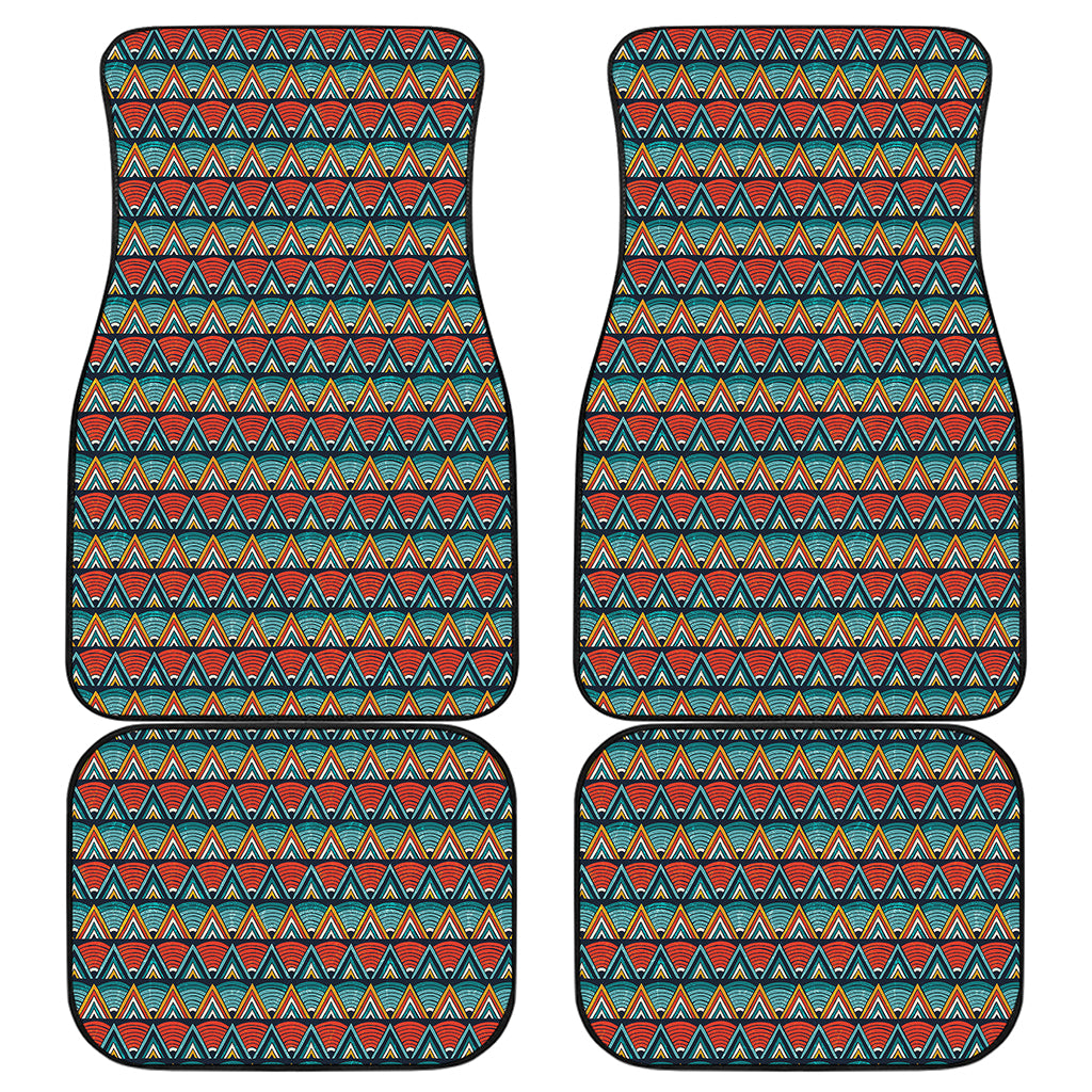 Ethnic African Inspired Pattern Print Front and Back Car Floor Mats