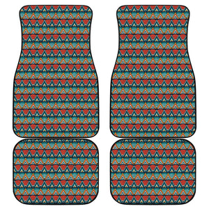 Ethnic African Inspired Pattern Print Front and Back Car Floor Mats