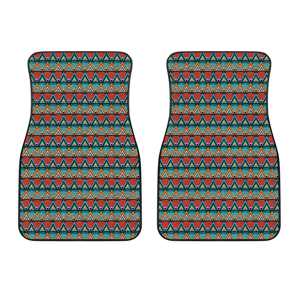 Ethnic African Inspired Pattern Print Front Car Floor Mats