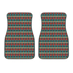 Ethnic African Inspired Pattern Print Front Car Floor Mats