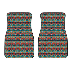 Ethnic African Inspired Pattern Print Front Car Floor Mats