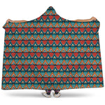 Ethnic African Inspired Pattern Print Hooded Blanket