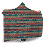 Ethnic African Inspired Pattern Print Hooded Blanket