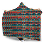 Ethnic African Inspired Pattern Print Hooded Blanket