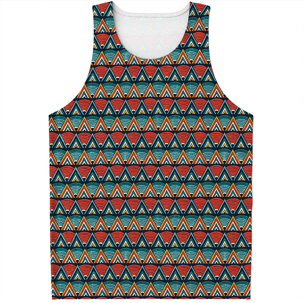 Ethnic African Inspired Pattern Print Men's Tank Top