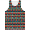 Ethnic African Inspired Pattern Print Men's Tank Top