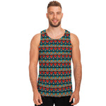 Ethnic African Inspired Pattern Print Men's Tank Top