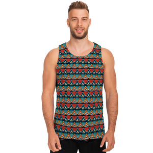 Ethnic African Inspired Pattern Print Men's Tank Top