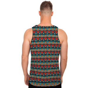 Ethnic African Inspired Pattern Print Men's Tank Top