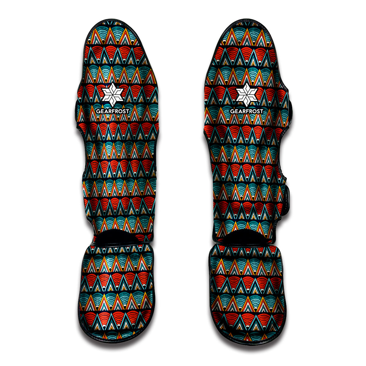 Ethnic African Inspired Pattern Print Muay Thai Shin Guard