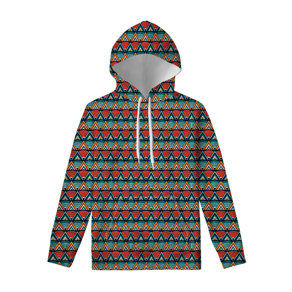 Ethnic African Inspired Pattern Print Pullover Hoodie