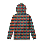 Ethnic African Inspired Pattern Print Pullover Hoodie