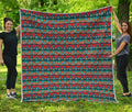 Ethnic African Inspired Pattern Print Quilt