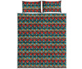 Ethnic African Inspired Pattern Print Quilt Bed Set