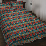 Ethnic African Inspired Pattern Print Quilt Bed Set