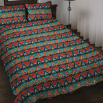 Ethnic African Inspired Pattern Print Quilt Bed Set