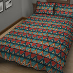 Ethnic African Inspired Pattern Print Quilt Bed Set