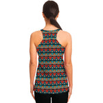 Ethnic African Inspired Pattern Print Women's Racerback Tank Top
