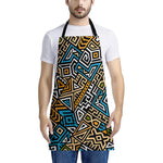 Ethnic Aztec Geometric Pattern Print Apron