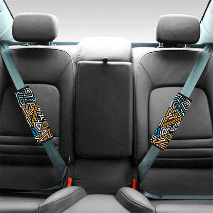 Ethnic Aztec Geometric Pattern Print Car Seat Belt Covers