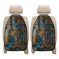 Ethnic Aztec Geometric Pattern Print Car Seat Organizers