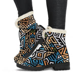 Ethnic Aztec Geometric Pattern Print Comfy Boots GearFrost