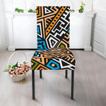 Ethnic Aztec Geometric Pattern Print Dining Chair Slipcover