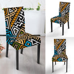 Ethnic Aztec Geometric Pattern Print Dining Chair Slipcover