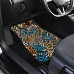 Ethnic Aztec Geometric Pattern Print Front Car Floor Mats