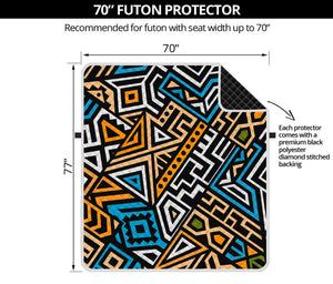 Ethnic Aztec Geometric Pattern Print Futon Protector