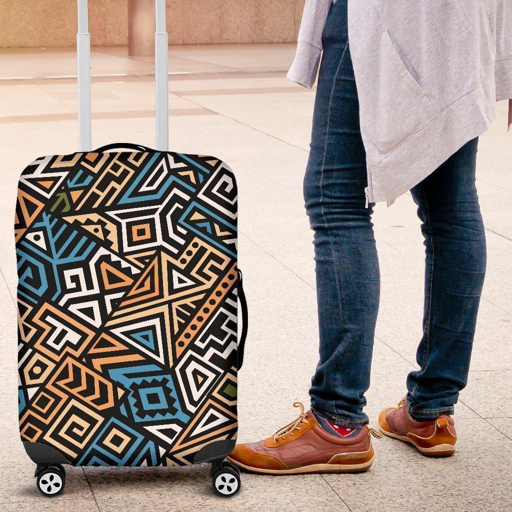 Ethnic Aztec Geometric Pattern Print Luggage Cover GearFrost