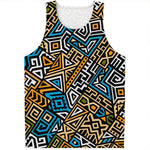 Ethnic Aztec Geometric Pattern Print Men's Tank Top