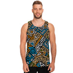 Ethnic Aztec Geometric Pattern Print Men's Tank Top