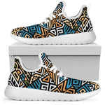 Ethnic Aztec Geometric Pattern Print Mesh Knit Shoes GearFrost