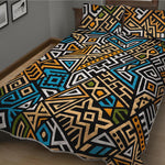 Ethnic Aztec Geometric Pattern Print Quilt Bed Set