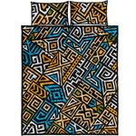 Ethnic Aztec Geometric Pattern Print Quilt Bed Set