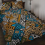 Ethnic Aztec Geometric Pattern Print Quilt Bed Set