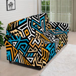 Ethnic Aztec Geometric Pattern Print Sofa Cover